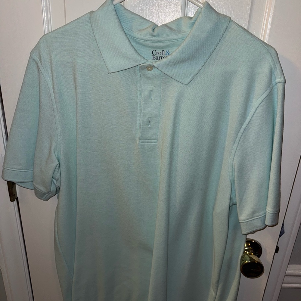 croft & barrow Men's Soft Blue Polo Shirt